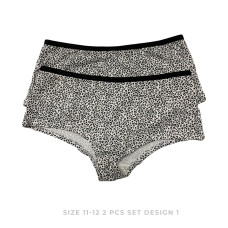 Teenager Panty for Girls Size 11-12 (2pcs Set): Design 1